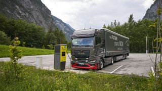 Elektrische Lkw wie der MAN eTGX sind in China zunehmend gefragt. (Bild: MAN Truck & Bus SE)