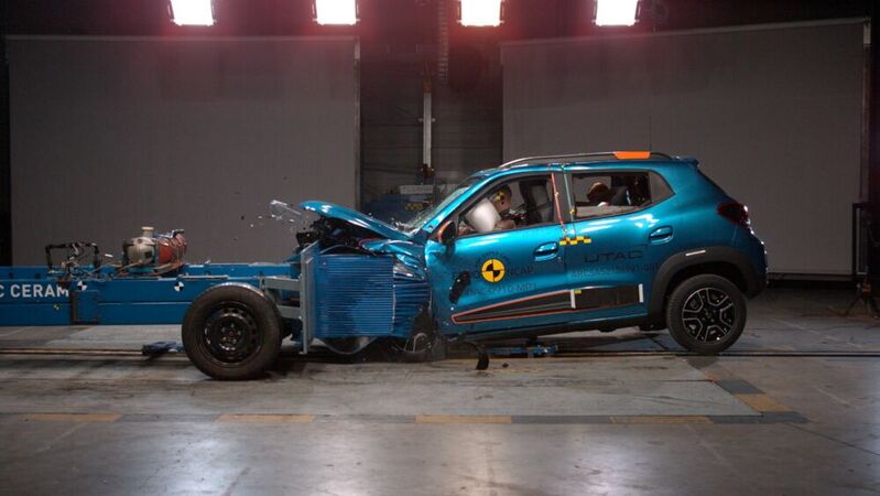 Auch das derzeit preisgünstigste Elektro-Modell am deutschen Markt, der Dacia Spring, versagte beim Crashtest.