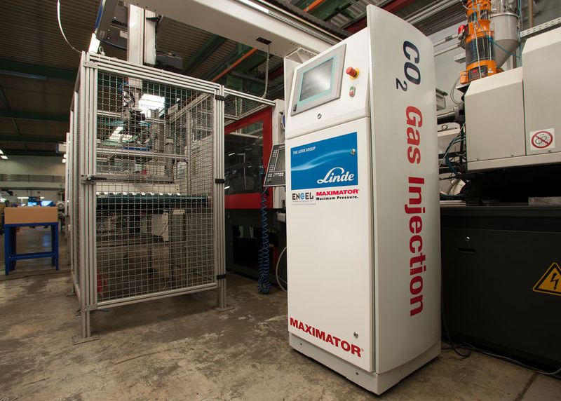 Nach den durchweg positiven Erfahrungen mit der Plastinum-GIM-C-Technolologie plant das Unternehmen Engel Formenbau und Spritzguss aus Sinsheim bereits ein Nachfolgeprojekt für einen CO2-Einsatz, das Maximator und Linde aktuell umsetzen. (Bild: Engel)