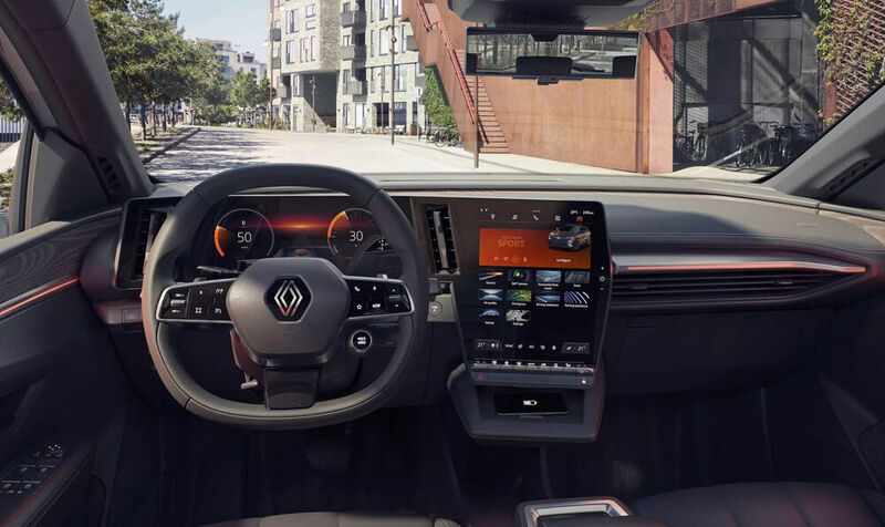 Aktuelles Infotainment-System von LG im Renault Mégane.