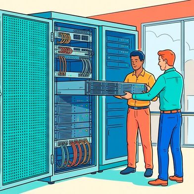 Dsit meldet für Juli 2026 einen Anstieg der Serverschrank-Verkäufe über Serverschrank24.de um 36 Prozent gegenüber dem Vorjahr und sieht darin Hinweise auf Investitionen in eigene IT-Infrastruktur. (Bild: Gemini / KI-generiert)