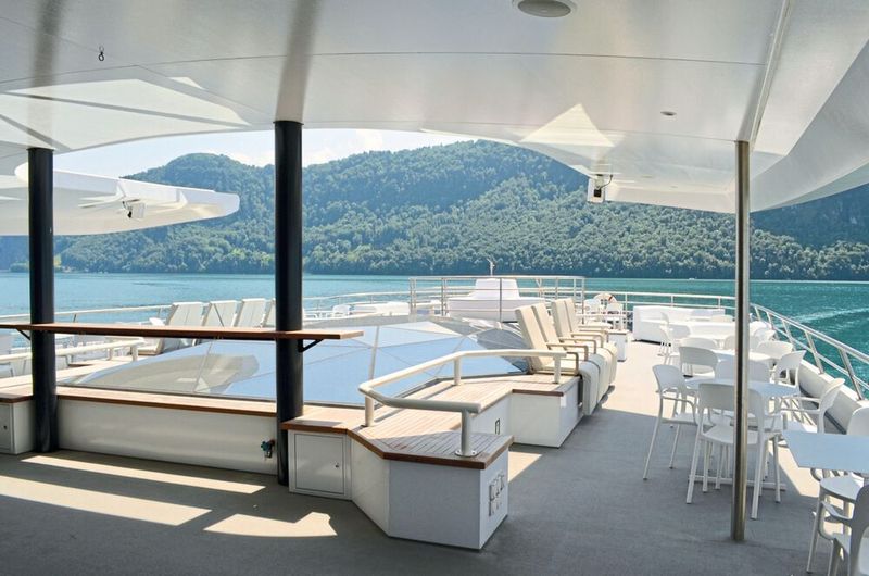 Am 26. Mai 2018 nahm die MS Diamant auf dem Vierwaldstättersee ihren Betrieb auf. Betrieben wird das Schiff von einem permanenterregter E-Motor / Generator von Siemens. (Sergio Caré-Lucas)