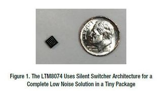 Bild 1: Dank der Silent Switcher-Architektur stellt der LTM8074 eine komplette Lösung mit geringem EMI-Aufkommen und kleinen Abmessungen dar.  (Bild: Analog Devices)