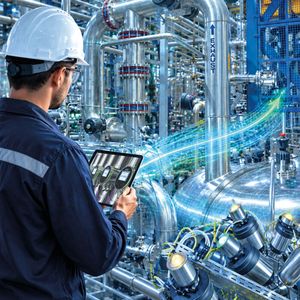 Tecnología de fluidos para una mayor eficiencia energética: la fluídica, la tecnología de sensores y la tecnología de control modernas aumentan la eficiencia de las instalaciones, tanto en nuevas construcciones como en proyectos de modernización. (Imagen:Generado por IA; Buerkert)