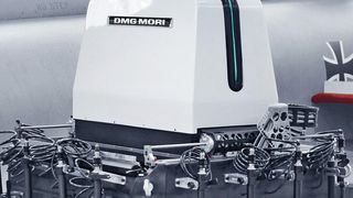 Die mobile Fünf-Achs-Fräseinheit ermöglicht das strukturierte Abarbeiten der Reparaturaufgabe in wenigen Minuten bei 100 % gleichbleibender Qualität und Wiederholgenauigkeit. (Bild: DMG Mori)