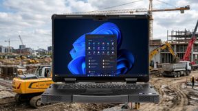 Das robuste 14-Zoll-Notebook Terra Mobile Industry 1433 ist gemäß IP53 gegen Staub und Spritzwasser geschützt. Zudem ist das Gerät für Umgebungstemperaturen zwischen -20 und 60 Grad Celsius ausgelegt. (Bild: Gemini / KI-generiert, Wortmann)