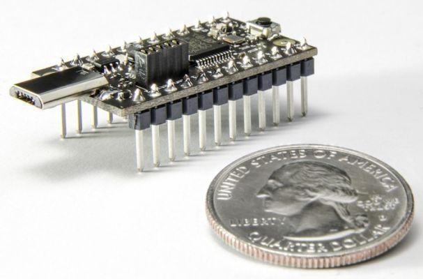 USB2Go im Größenvergleich mit einem Vierteldollar (Kickstarter/USB2Go)