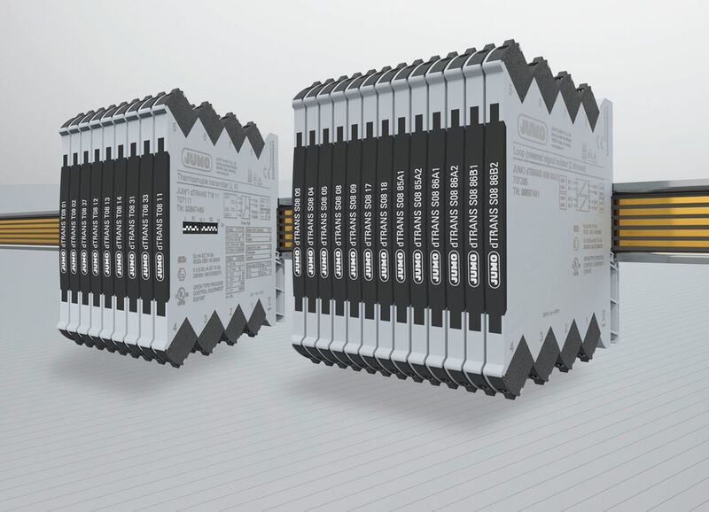 Per DIP-Schalter können über 1.000 verschiedene Messbereiche bei den Temperaturmessumformern Jumo Dtrans T08 eingestellt werden. (Jumo)