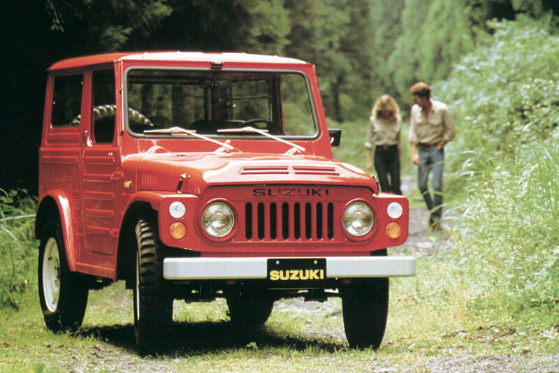 Die dritte Jimny-Generation wird ab 1974 zunächst unter den Bezeichnungen LJ 50, Jimny 550 oder SJ 10 international vermarktet. (Suzuki)