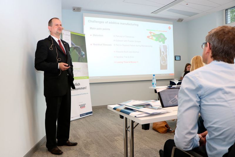 Vortrag: Leichtbau erfolgreich addditiv fertigen – Simulation der metallbasierten additiven Fertigung; 

Dr. Patrick Mehmert / Simufact
 (konstruktionspraxis)