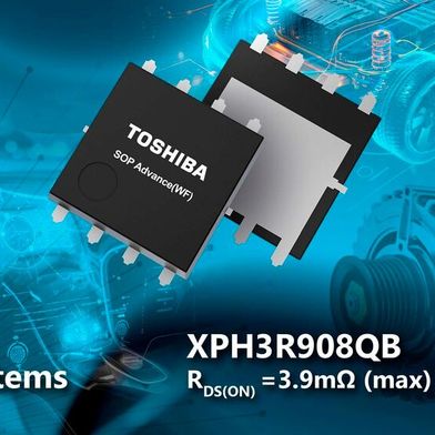 Toshiba hat neue 80-V-N-Kanal-MOSFETs auf den Markt gebracht, die mit niedrigem Einschaltwiderstand für Energieeinsparungen in 48-V-Systemen sorgen. (Bild: Toshiba)