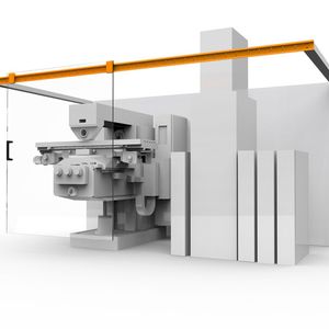 Mit nur einer Führungsschiene als Abstützung können die drylin W-Hybridlager platzsparend in die Konstruktion integriert werden.