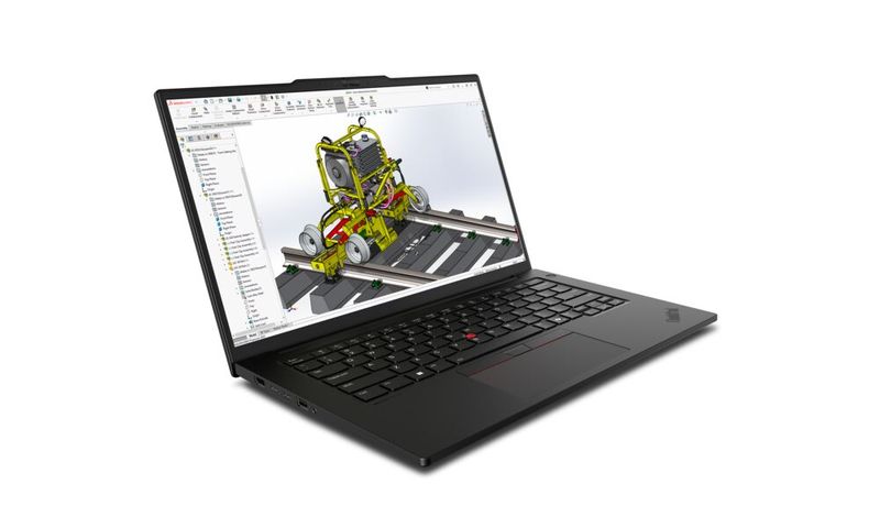 Beim ab 1,6 kg leichten ThinkPad P14s i Gen 6 mit 14,5-Zoll-Display kombiniert Lenovo Arrow-Lake-H-Prozessoren mit einer Nvidia-Grafik bis zur RTX Pro 1000 Blackwell. (Bild: Lenovo)