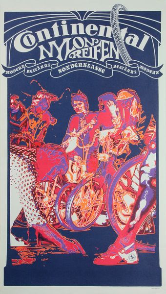 Continental-Werbeplakat für Fahrrad- und Motorradreifen aus dem Jahr 1971. (Bild: Continental AG)