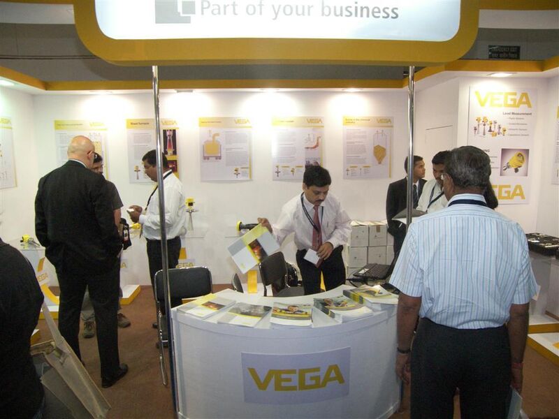 Der Stand der Firma VEGA präsentierte Produkte aus dem Bereich der Füllstandsmessung. (Picture: PROCESS)