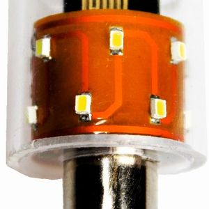 Eine intelligente, vernetzte Leuchte: Die Radio-Bulb von GEWATEC(Bild:  GEWATEC GmbH)