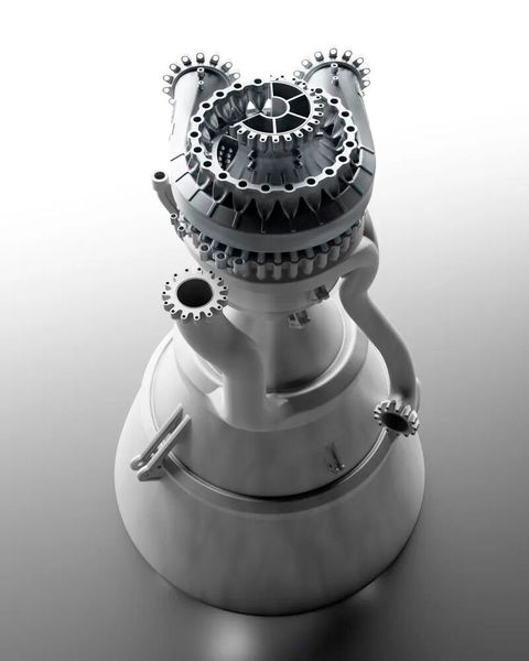 Das Objekt mit 600 mm Durchmesser wurde vollständig von LEAP 71s Noyron-Large-Computational-Engineering-Model erzeugt, einem physikgetriebenen Softwaresystem, das als „die erste KI, die Maschinen baut“ beschrieben wird und vollständig ohne menschliches Eingreifen arbeitet. (Bild: Nikon SLM)