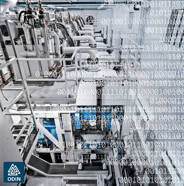 Mit dem Dienstleistungspaket „ODiN“ lassen sich Betriebszustände hydraulischer Systeme überwachen. Dadurch können Zustandsänderungen kritischer Komponenten frühzeitig identifiziert sowie Wartungs- und Reparaturmaßnahmen einleitet werden.   (Bosch Rexroth)