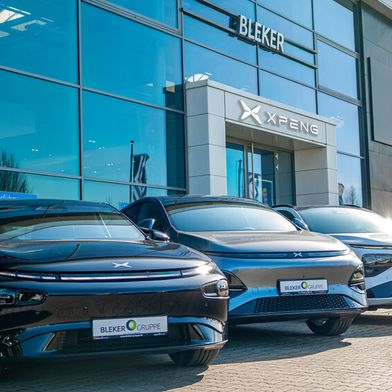 Die Bleker-Gruppe verkauft am Standort Münster jetzt Neuwagen von Xpeng. (Bild: Bleker Gruppe)