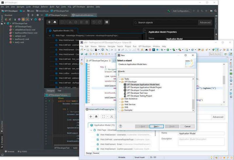 Mit der Developer-Version von Micro Focus UTF lassen sich Anwendungstests direkt in IDEs wie Eclipse, Visual Studio oder IntelliJ erstellen. (Micro Focus)