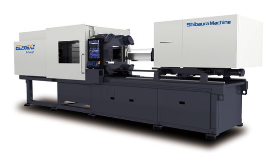 Vollelektrische horizontale Spritzgießmaschine EC230SXIII der EC-SXIII-Baureihe von Shibaura Machine.(Bild:  Shibaura Machine LWB)