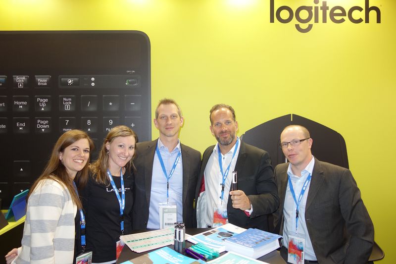 Das Logitech Team (v. l.) Sibylle Ruppert, Katharina Linsenmeyer, Dirk Obendorf, Torsten Schmidtke und Alexander Kaufinger  (Bild: IT-BUSINESS)