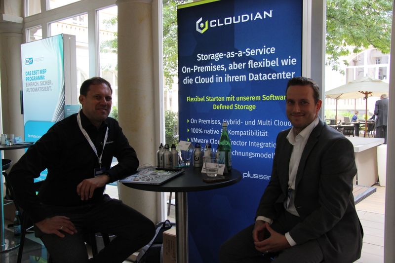 Auch Cloudian war in diesem Jahr wieder als einer der 11 Veranstaltungspartner mit geballter Kompetenz vor Ort vertreten. (Vogel IT.Medien GmbH)
