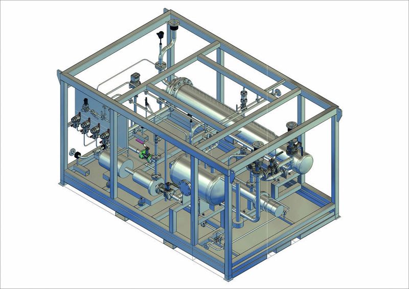 Schematische Darstellung der Alaska-Anlage (Air Liquide)