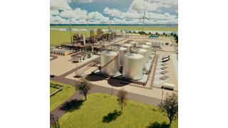 Currently under construction in Delfzijl, the new SAF facility will support the Netherlands’ efforts to meet the EU’s sustainable aviation fuel mandate. (Source: Emerson )