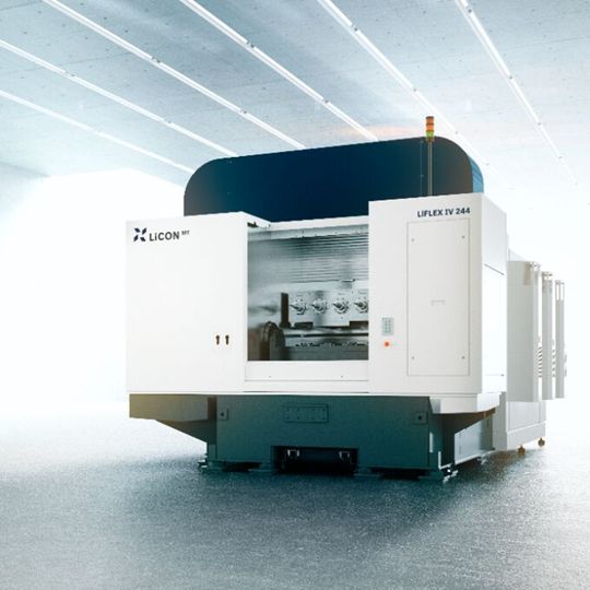 Four-spindle Liflex IV 244: advanced design for short cycle times and high consistently high machining quality in continuous operation. Four-spindle Liflex IV 244: advanced design for short cycle times and high consistently high machining quality in continuous operation.