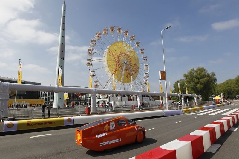 Ziel des Shell Eco-Marathons Europe ist es, ein Fahrzeug zu entwerfen, das eine festgelegte Distanz mit geringstem Kraftstoffverbauch zurücklegt. (Bild: Shell)