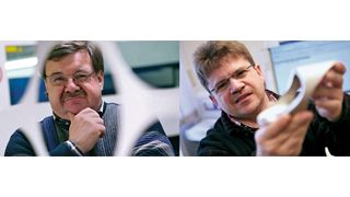 Laserzuschnitte im XXL-Format bis 3000 mm x 12.000 mm sind für Heinz (oben) und Rolf Schages ein Kinderspiel.  Bild: Schages (Archiv: Vogel Business Media)