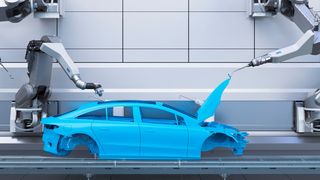 Neue Lackiertechnik von Dürr spart Mercedes-Benz bei der Karosserieveredelung bald viel Energie, auch was Trocknungssysteme angeht. Die Anlagen werden dann von grünem Strom betrieben, um sie klimaneutral zu machen. Es beginnt im Mercedes-Benz-Werk Sindelfingen. (Bild: Dürr AG)