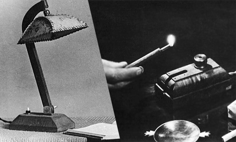 1945: Die ersten Produkte waren zu Beginn nützliche Alltagshelfer. Als anfängliche Industrieprodukte gehen bei Harting in Produktion: ein elektrischer Feueranzünder und die Sparlampe. (Harting)