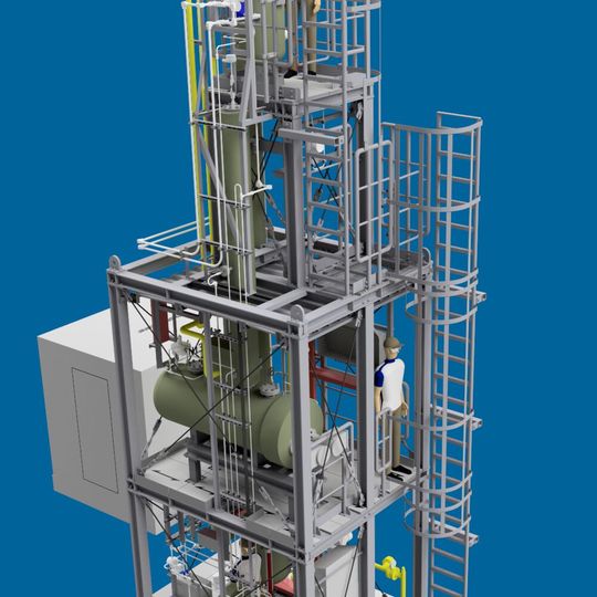 Bilfinger Pilotanlage für die Trocknung von Wasserstoff(Bild:  Bilfinger)