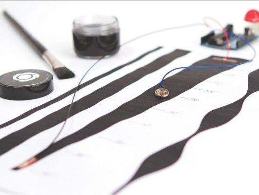 Electric Paint: Anwendungsbeispiele für die elektrische Tinte. (Bild: RS Components)