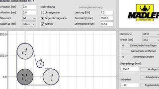 Das kostenfreie Online-Tool ermöglicht die einfache und schnelle Konfiguration eines Antriebs inklusive der Artikelauswahl für die Bestellung. (Mädler)