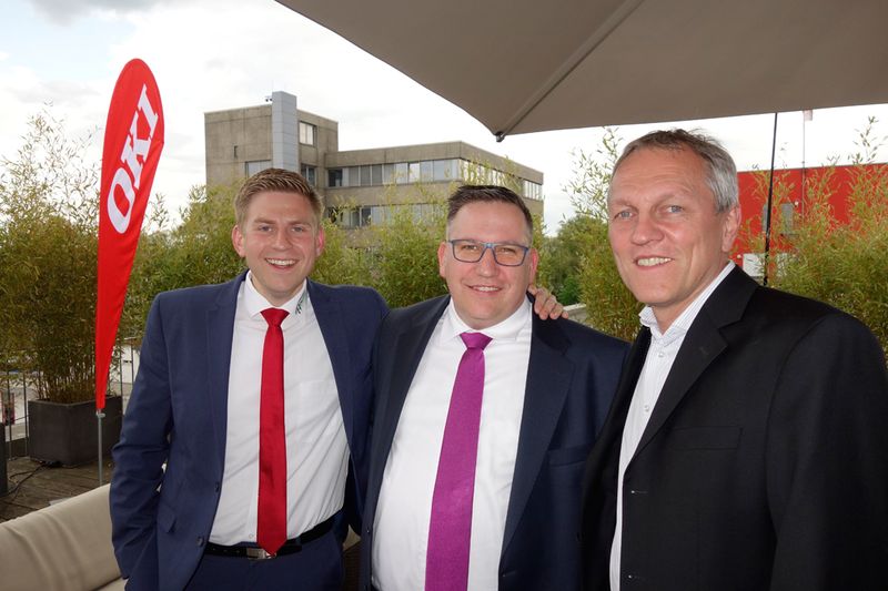(v. l.) Peter Lorenz, Digital-Direkt, Rüdiger Fahnenbruck, OKI, und Hans-Karl Blädel, iP5.biz (Bild: IT-BUSINESS)