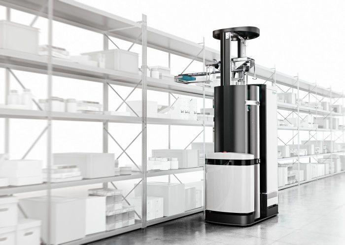 Toru Cube ist für quaderförmige Objekte wie Bücher, Schachteln oder Schuhkartons optimiert. (Bild: Magazino)