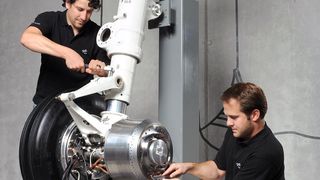 Elektrischer Bugradantrieb für Airbus A320.  (Bild: DLR)