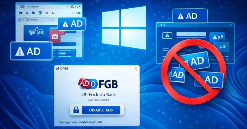 Werbung, die eingespielt wird, lässt mit dem Tool „OFGB“ aus „Windows 11“ entfernen.(Bild:  Thomas Joos)