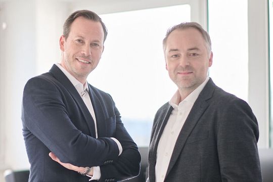 Philipp Glöckner (l.) und Ronny Deußen führen den neuen Wettbewerber im Feld der „Last-Mile-Logistik“.(Bild:  LMO)