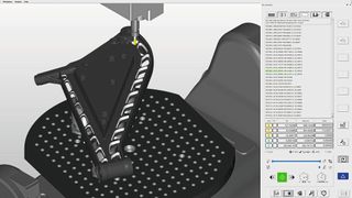Zum Verifizieren der Fräsbearbeitung kann die CAM-Software mit einem virtuellen Machining den Fertigungsprozess vollständig simulieren. (Bild: Open MInd)
