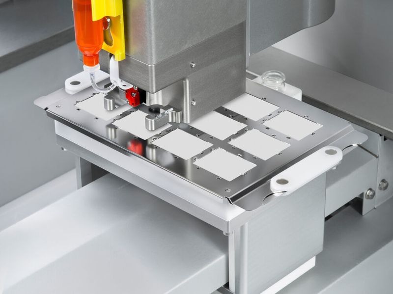Pharmadrucker von Dihesys: Gezeigt wird der 2D-Druck (Harro Höfliger)