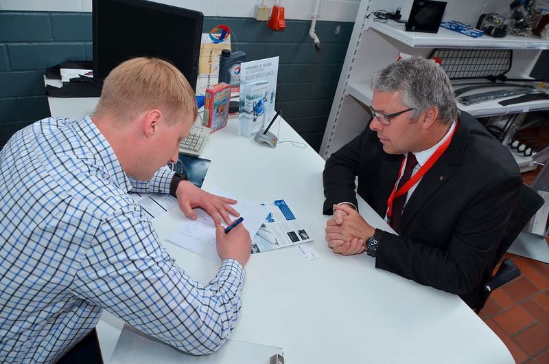 Während die Serviceberater ihre Kompetenzen in der Kundenberatung unter Beweis stellen mussten... (Bild: Hyundai)