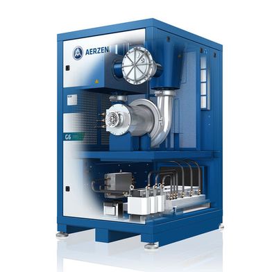 Aerzen Turbogebläse stehen für unschlagbare Energieeffizienz, äußerste Kompaktheit, maximale Langlebigkeit und niedrigste Lebenszykluskosten
 (Bild: Aerzen)