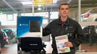 Tim Kämpfer hat im Automechanika-Gewinnspiel der Vogel Business Media gewonnen. (Vogel Business Media)