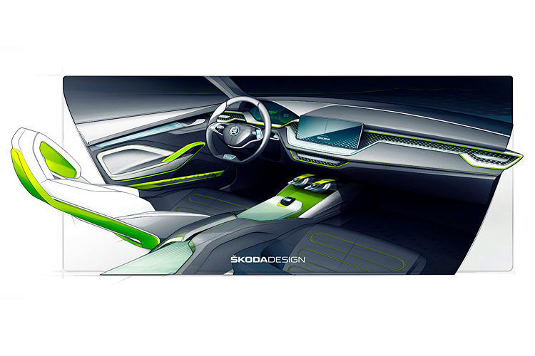 Der Vision X baut auf der Konzern-Plattform MQB A0 auf und ist eher hochgelegter Kombi als echter SUV. (Skoda )