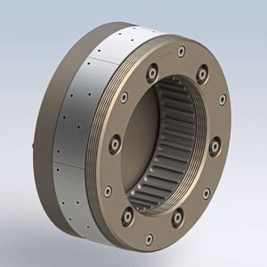Der gesamte Workflow bei Loll Feinmechanik ist in Solidcam abgebildet. Das Bild zeigt die Drehvorrichtung für einen 6er-Satz-Schlitten zur Bearbeitung auf einer CNC-Drehmaschine.(Bild:  Loll Feinmechanik)