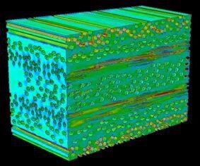 Darstellung von Volumenelementen in der Mikrostruktur. (MSC.Software)